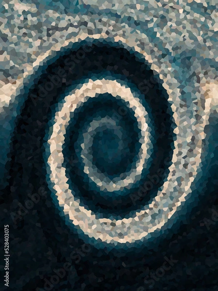 Obraz abstract blue spiral