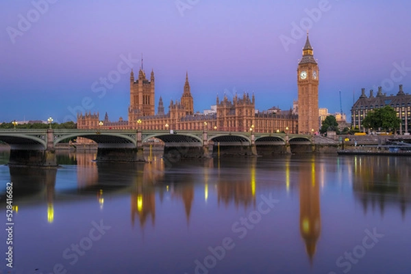 Obraz Westminster Bridge during dawn twilight