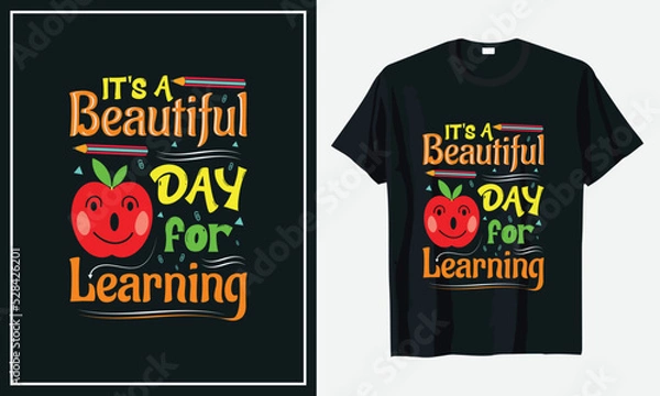 Obraz Teacher T-shirt Design vector