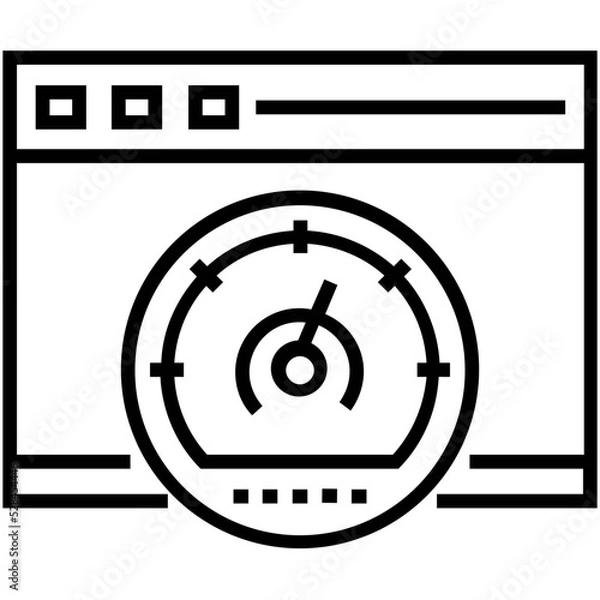 Fototapeta Seo Performance Vector Icon