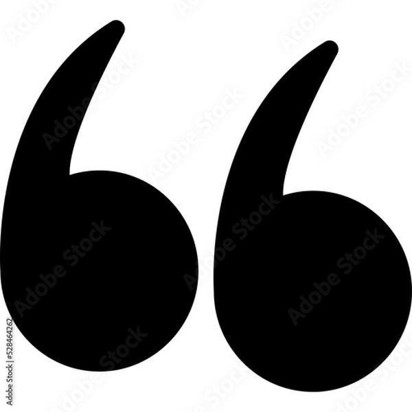 Obraz Quotation marks Isolated Vector Icon
