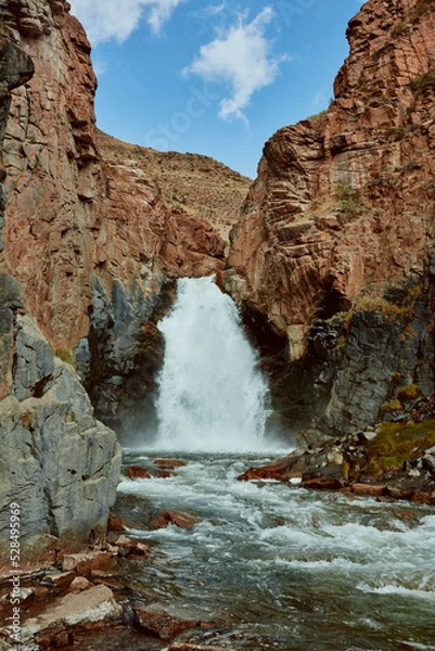 Obraz Mountain waterfall in Tien Shan
