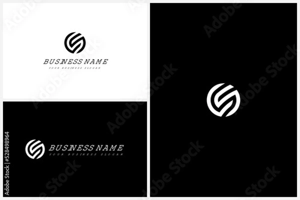 Obraz Letter CS and Circle Logo Design