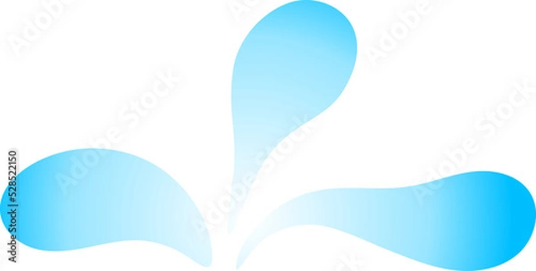 Obraz water splash, transparent water splashing shape, aqua drop