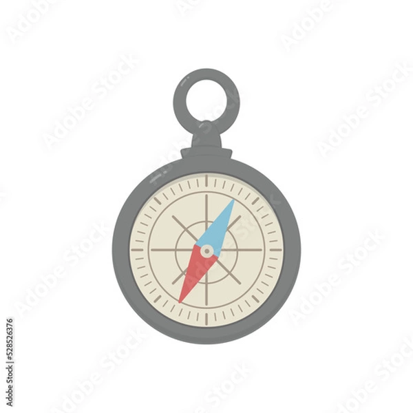 Fototapeta Compass vector illustration. Navigation equipment for travel. Compass sign
