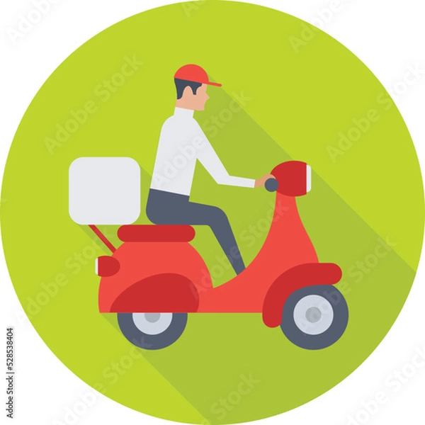 Obraz Delivery Boy Vector Icon