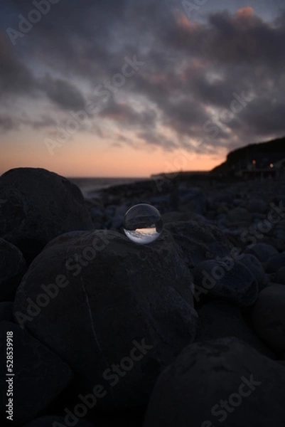Fototapeta sunset at the beach