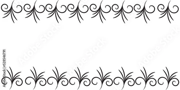 Obraz beautiful black art border background
