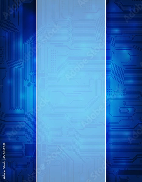 Obraz modern technology theme vector banner, eps10 format