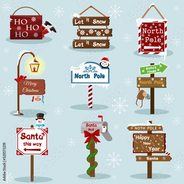 Obraz christmas and elements