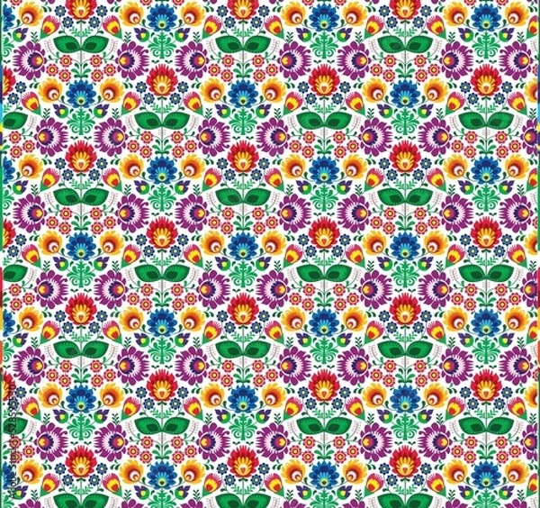 Obraz Illustration Seamless traditional floral pattern