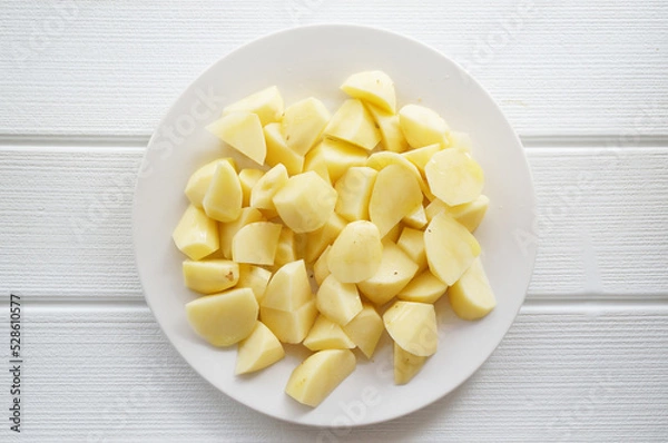 Fototapeta じゃがいもの乱切り