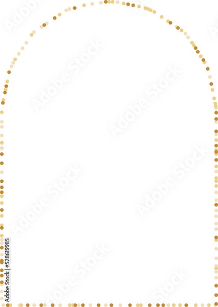 Fototapeta Dot line geometric frame