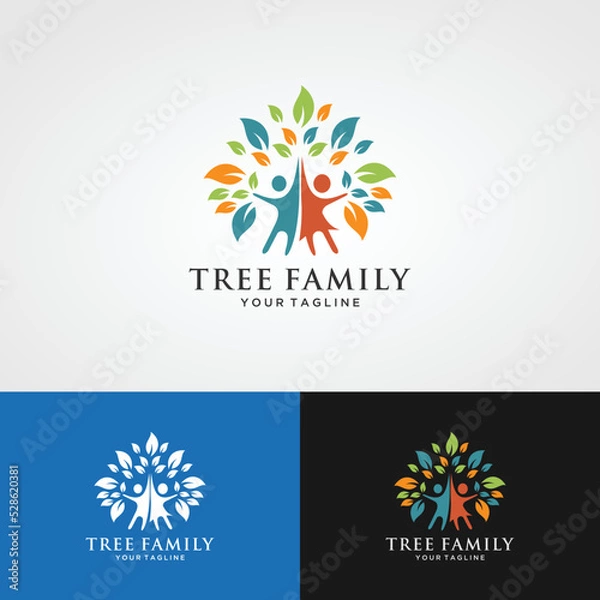 Obraz logo family tree