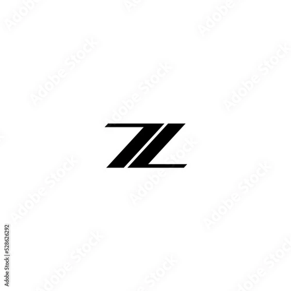 Obraz Z ZG Letter Initial logo Vector