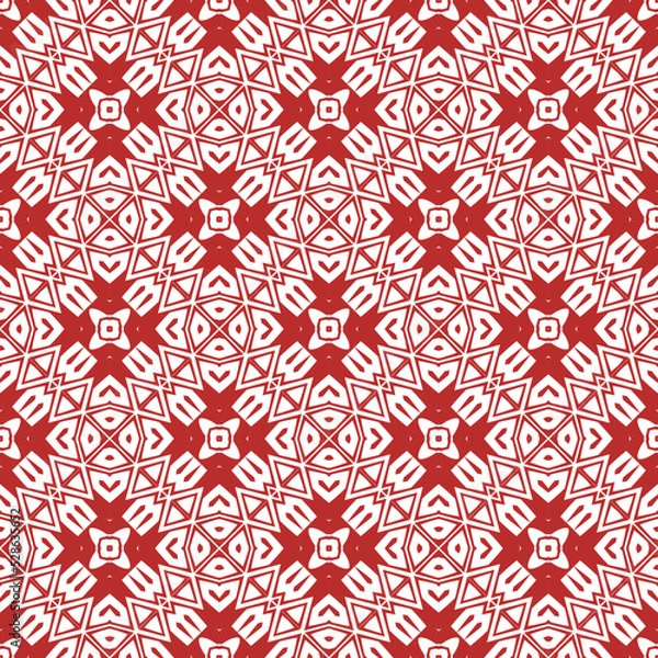 Fototapeta Geometric pattern. Seamless vector background. Ethnic graphic design.