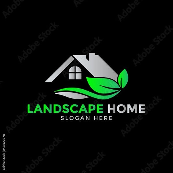 Obraz Home and Landscape Logo Template 