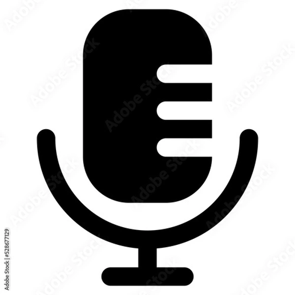Obraz Microphone glyph icon