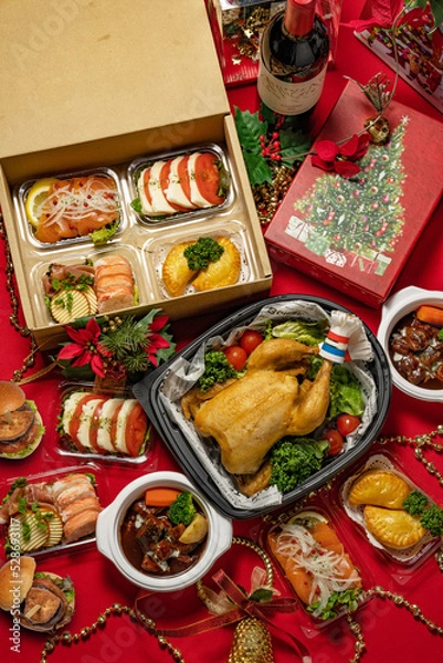 Fototapeta クリスマスオードブル