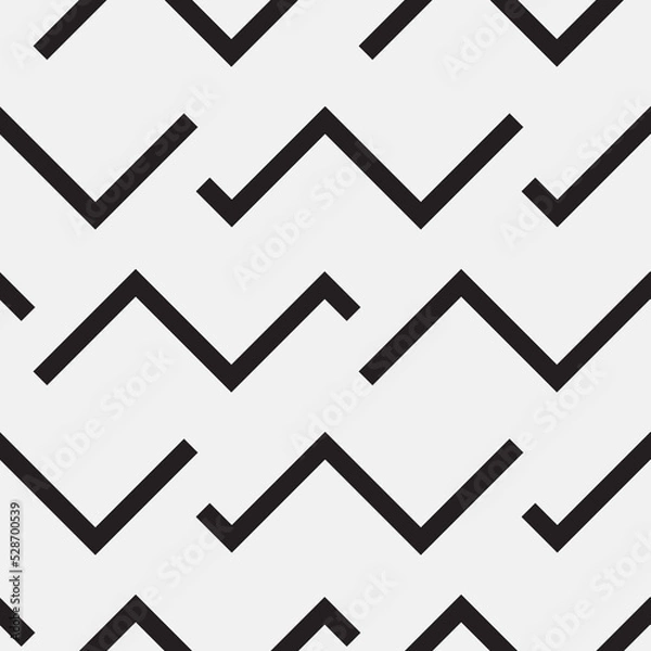Obraz Seamless geometric pattern with broken lines