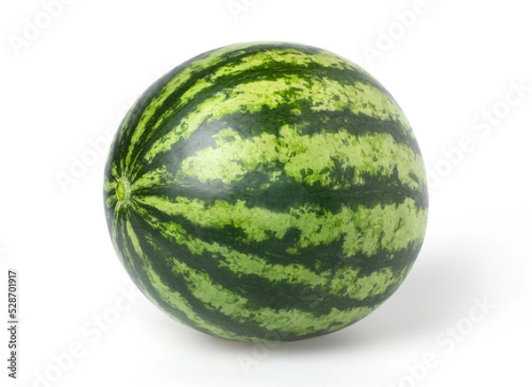 Fototapeta Watermelon isolated on white background, clipping path, Watermelon macro studio photo