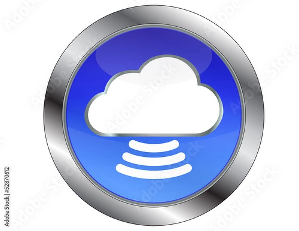 Obraz Cloud Button