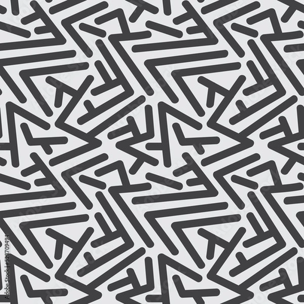 Obraz Seamless geometric pattern with different lines