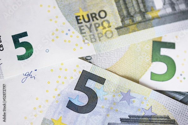 Obraz Five euro bill