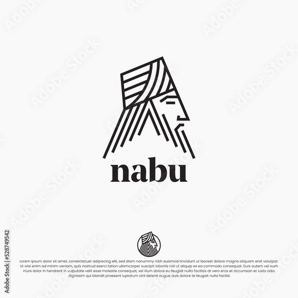 Obraz Nabu God Logo Design Vector