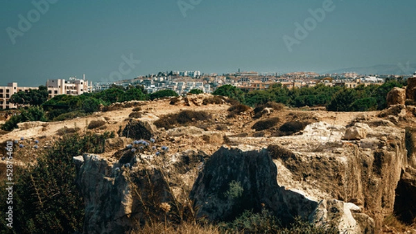 Obraz miasto na ruinach