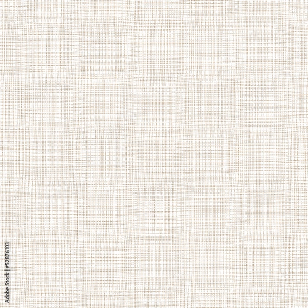 Obraz Background With Threads. White Brown Linen. Vector Illustration