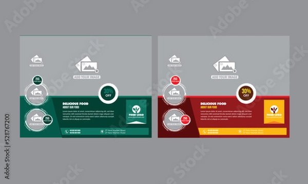 Obraz Fast Food Flyer Design Template