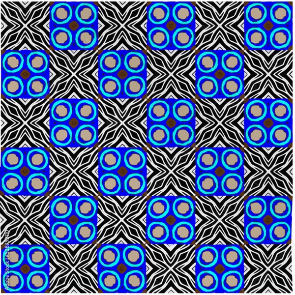 Obraz Abstract ethnic rug ornamental seamless pattern.Perfect for fashion, textile design, cute themed fabric, on wall paper, wrapping paper, fabrics and home decor.