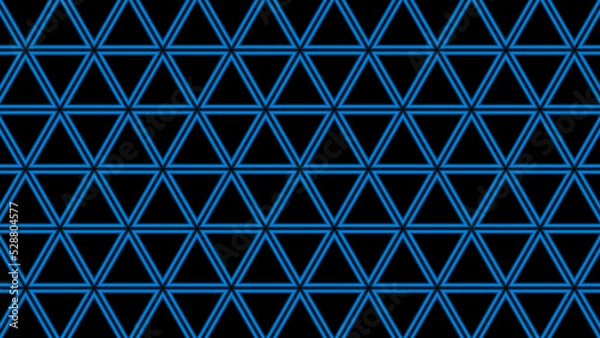 Fototapeta ネオンの三角形タイル背景