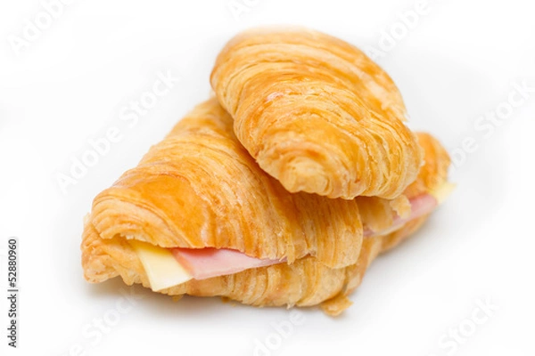 Obraz Ham Cheese croissants