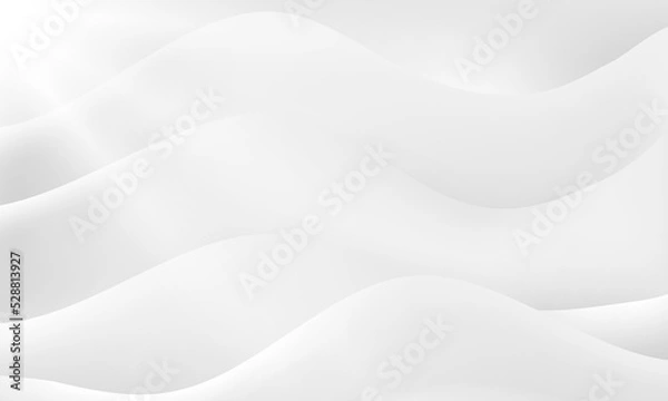 Fototapeta Smooth white wave background