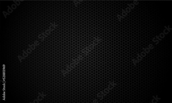 Fototapeta Black with hexagonal mesh texture