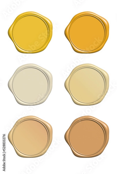 Fototapeta シーリングワックス　黄色