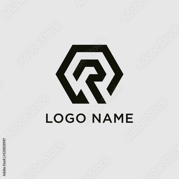 Obraz letter p logo design