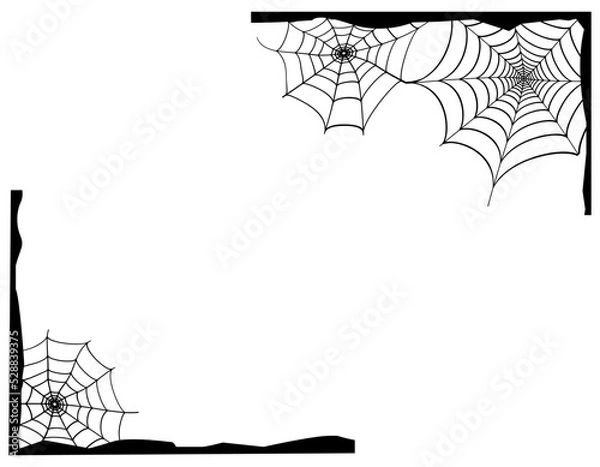 Obraz 蜘蛛の巣　ベクターイラスト