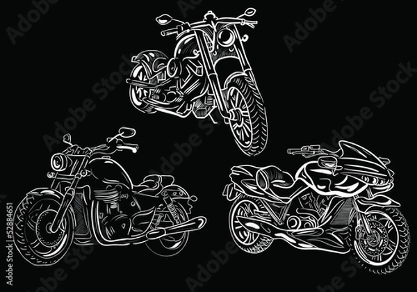 Fototapeta Moto clipart