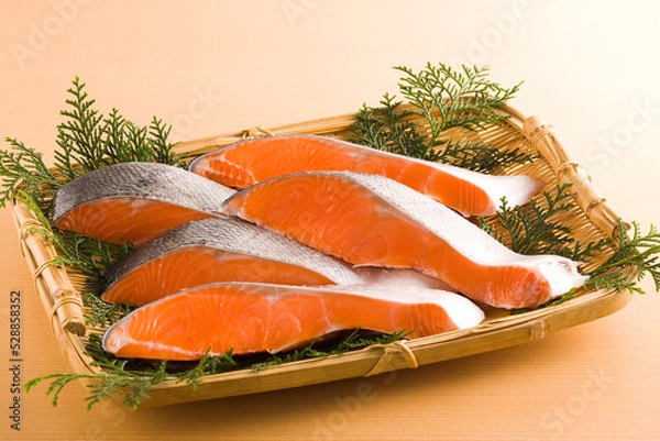 Obraz 銀鮭切り身