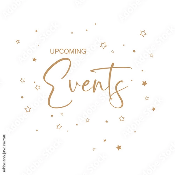 Obraz upcomig events on white background