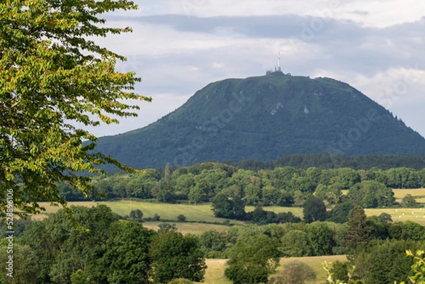 Obraz Vue sur le volcan puy de dôme
