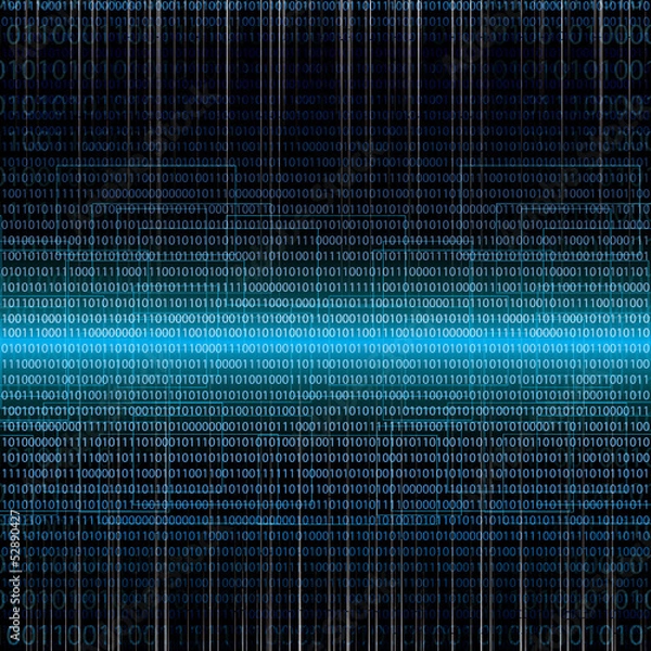 Obraz Abstract tech binary background