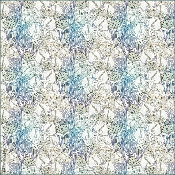Obraz Illustration Abstract flower Pattern wallpaper 
