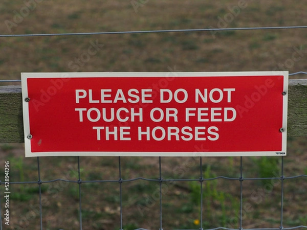 Obraz Do Not Feed Sign