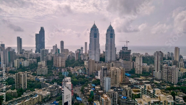 Obraz South Mumbai Tardeo Area Top Angle Aerial View