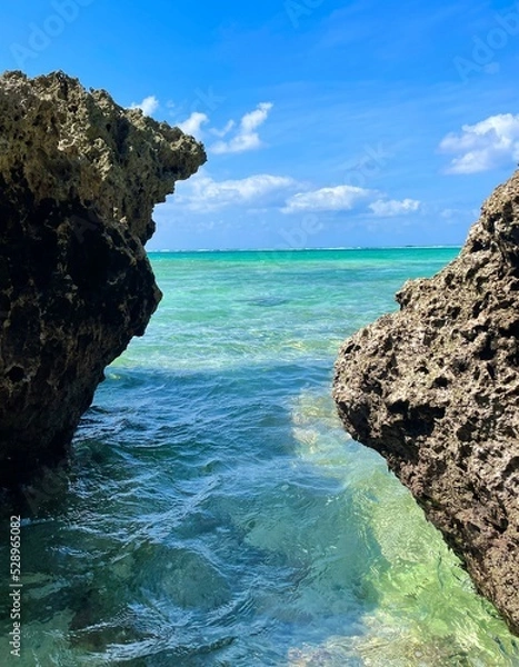 Fototapeta 沖縄の青い空と海