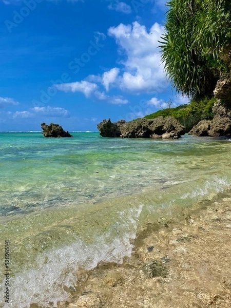 Fototapeta 沖縄の青い空と海